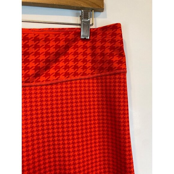 NIKE Dri-Fit One Icon Clash Legging Chile Red Houndstooth Women's XL GUC - Picture 5 of 5